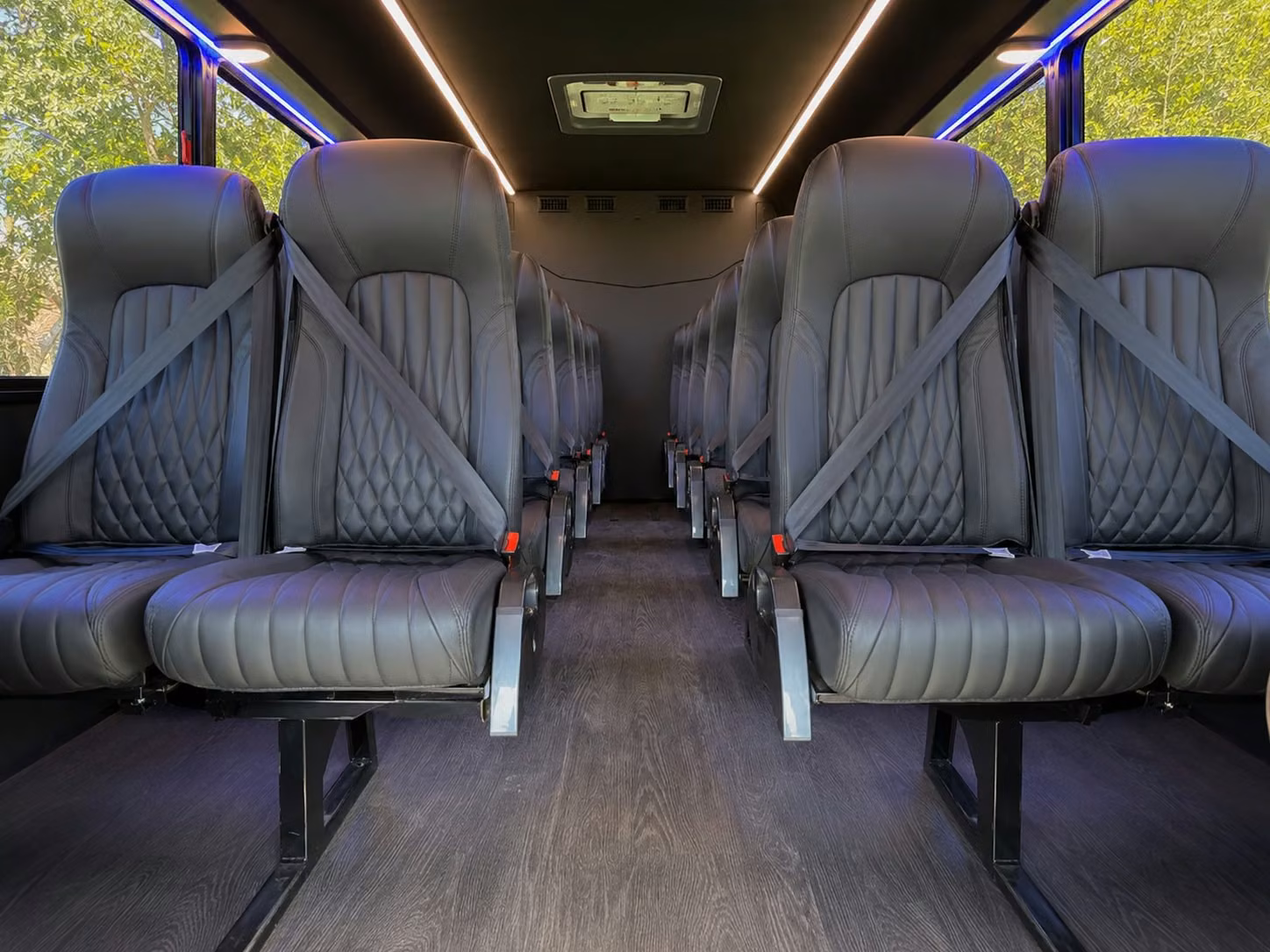 18 passenger minibus inside