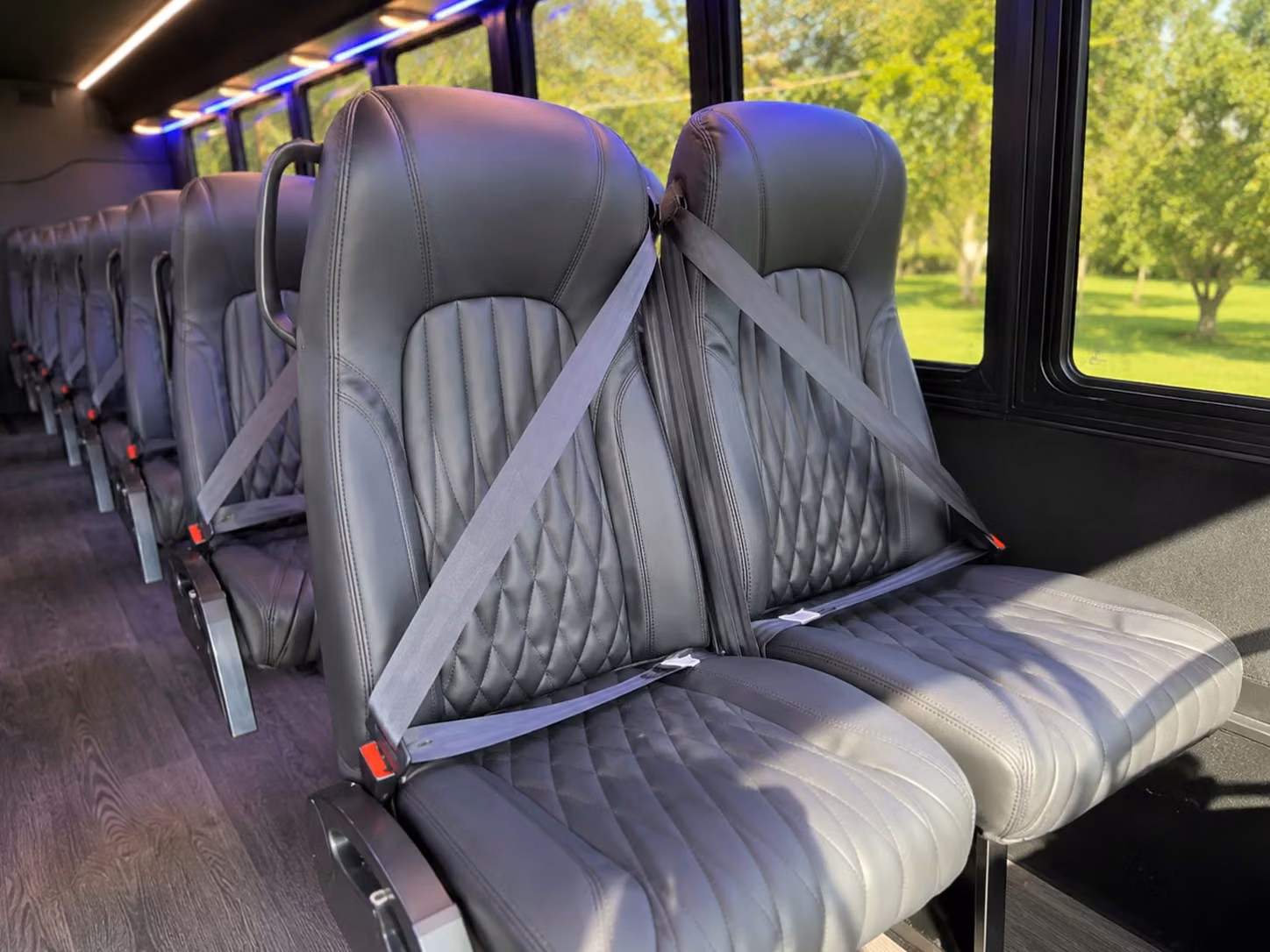 18 passenger minibus interior