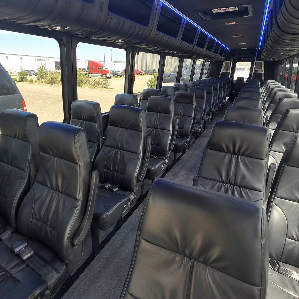 35 passenger minibus inside