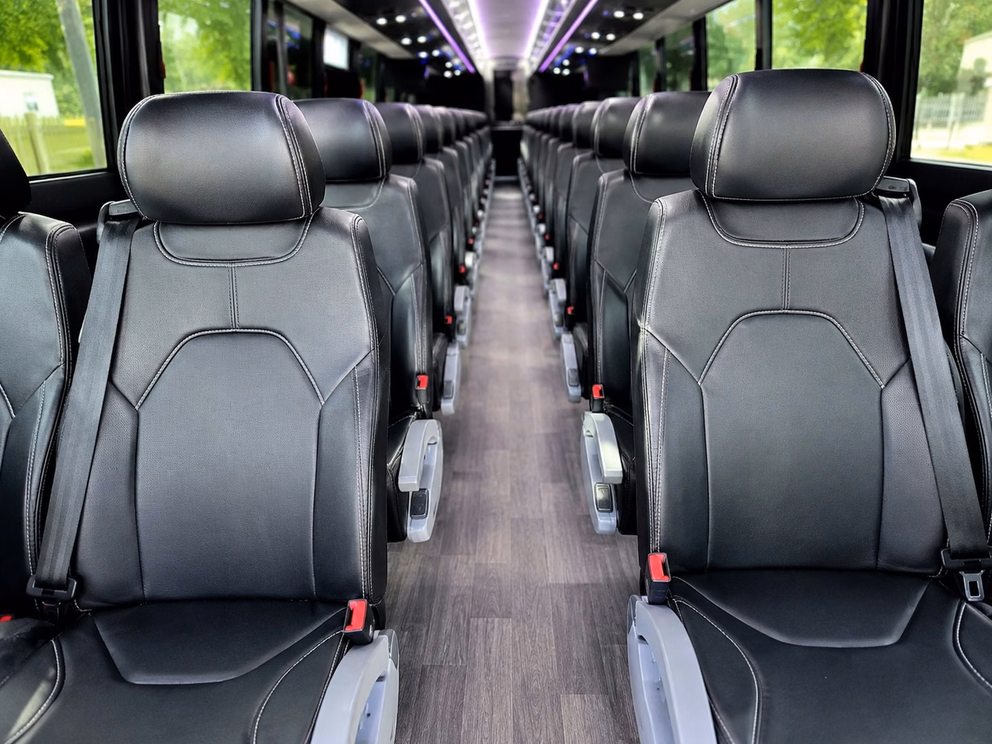 odessa charter bus inside